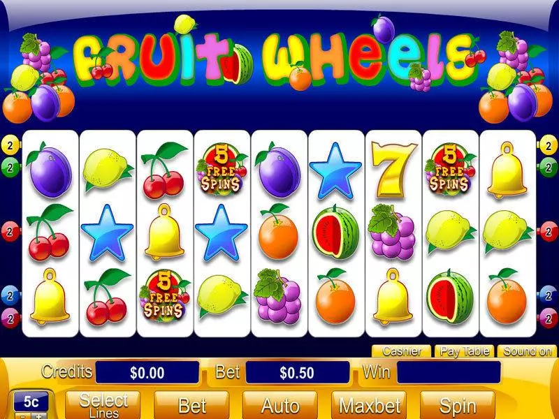 Play Fruit Wheels Slot Main Screen Reels