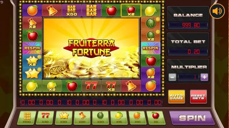 Play Fruiterra Fortune Slot Main Screen Reels