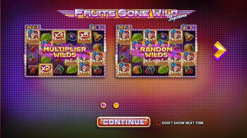 Play Fruits Gone Wild Supreme Slot Info and Rules