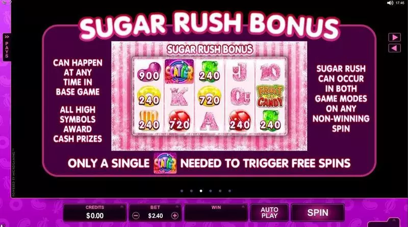 Play Fruits vs Candy Slot Info and Rules