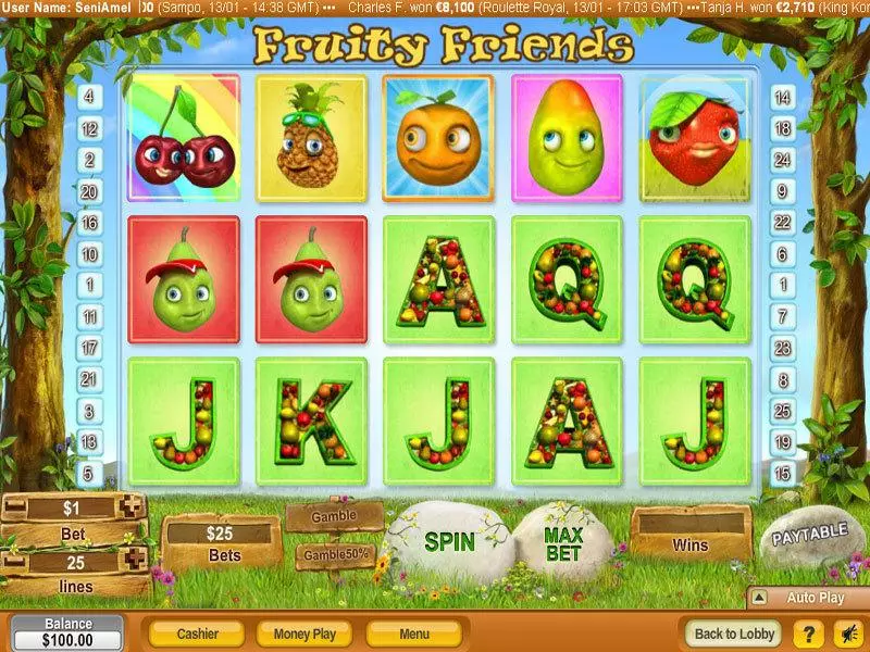 Play Fruity Friends Slot Main Screen Reels
