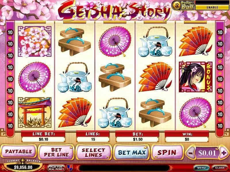 Play Geisha Story Slot Main Screen Reels