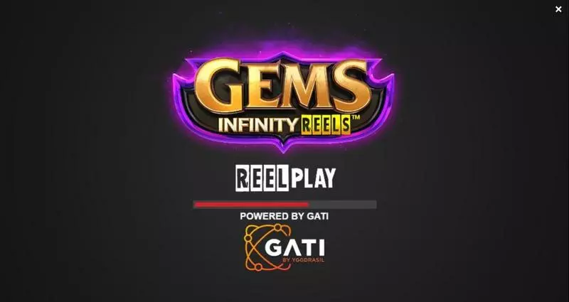 Play Gems Infinity Reels Slot Introduction Screen