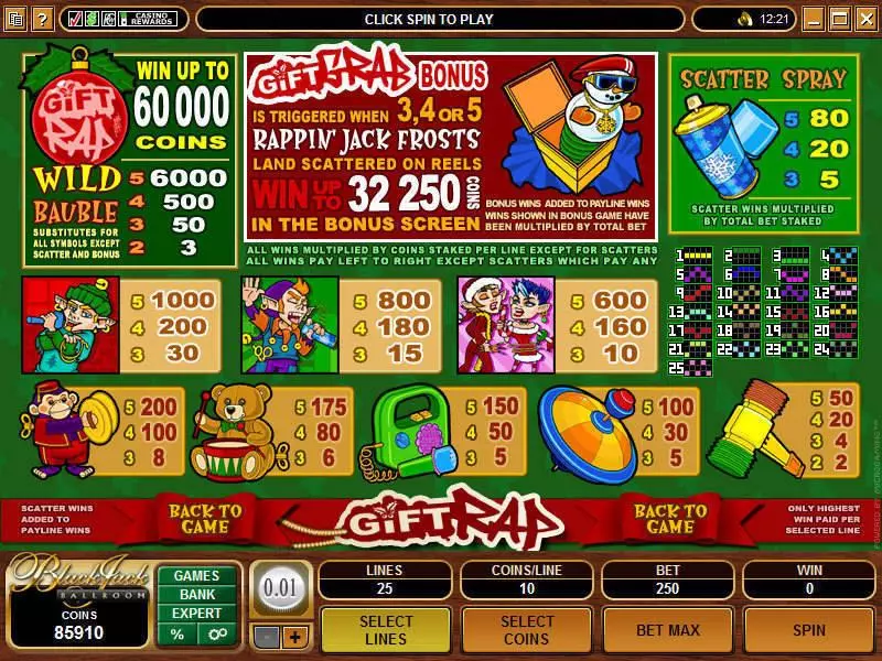 Play Gift Rap Slot Info and Rules