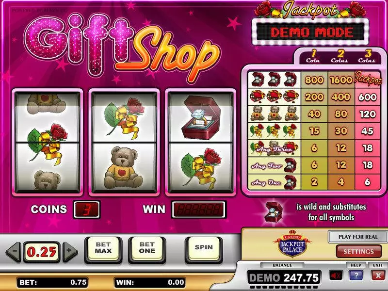 Play Gift Shop Slot Main Screen Reels