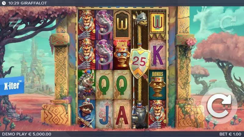 Play Giraffalot Slot Main Screen Reels