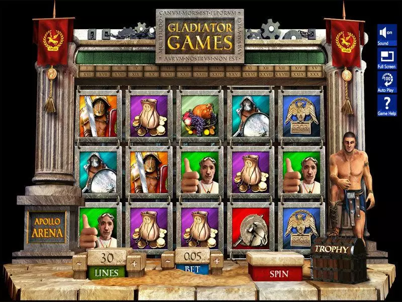 Play Gladiator Games Slot Main Screen Reels