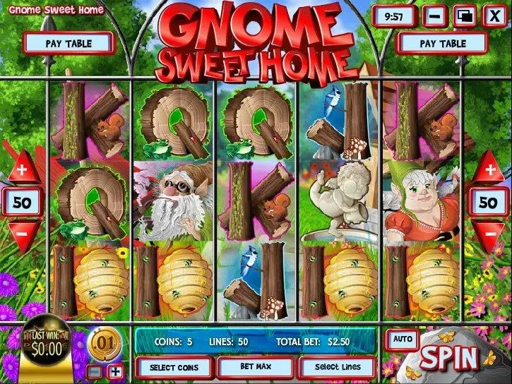 Play Gnome Sweet Home Slot Main Screen Reels
