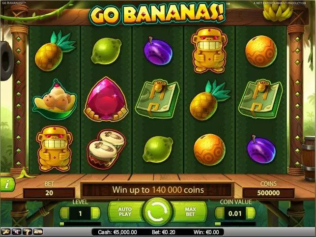 Play Go Bananas! Slot Main Screen Reels
