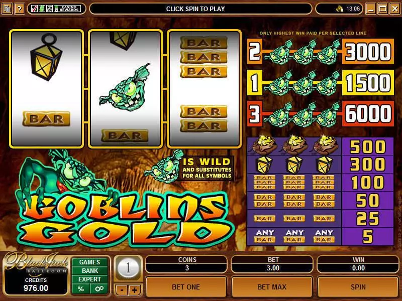 Play Goblin's Gold Slot Main Screen Reels