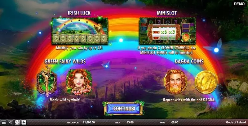 Play Gods of Ireland Slot Info and Rules