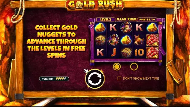 Play Gold Rush Slot Info and Rules