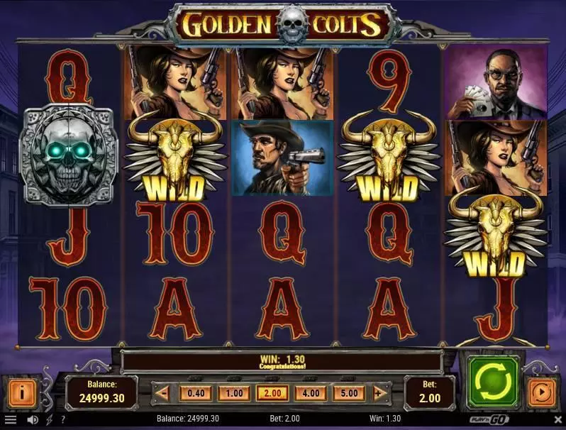 Play Golden Colts Slot Main Screen Reels