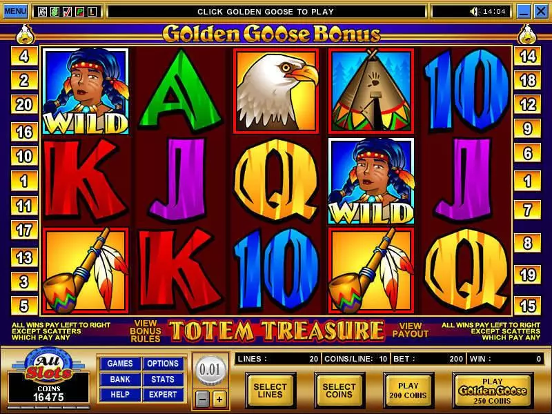 Play Golden Goose - Totem Treasure Slot Main Screen Reels