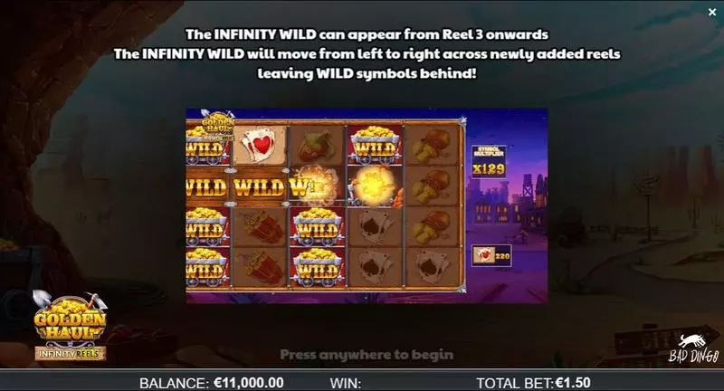 Play Golden Haul Infinity Reels Slot Info and Rules