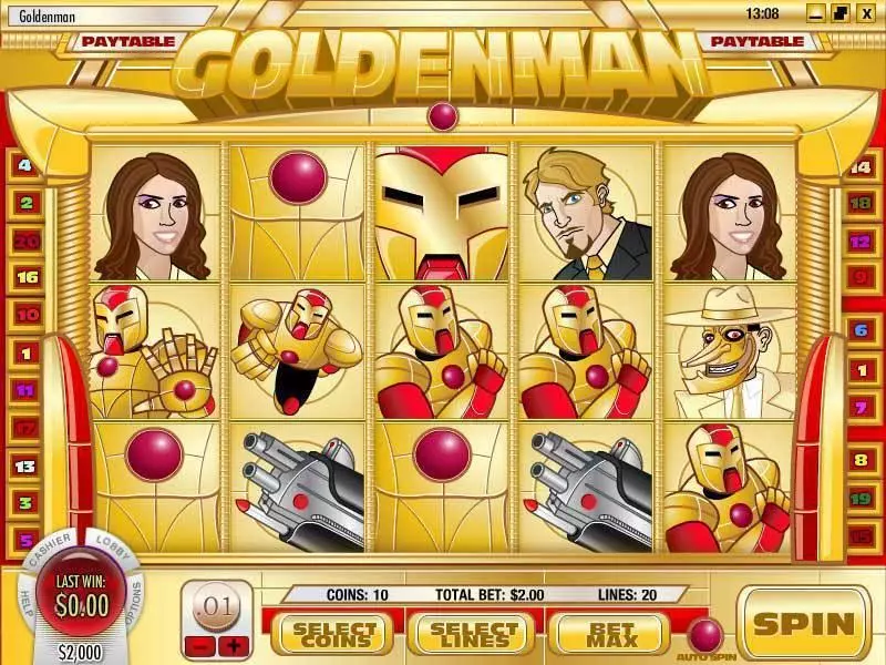 Play Goldenman Slot Main Screen Reels