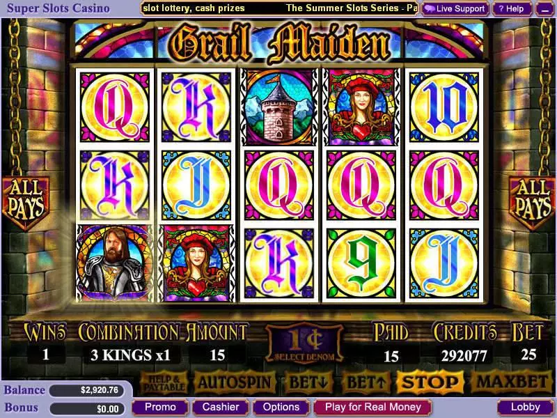Play Grail Maiden Slot Main Screen Reels