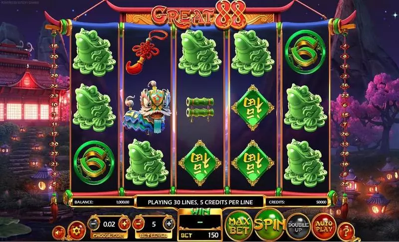Play GREAT 88 Slot Introduction Screen