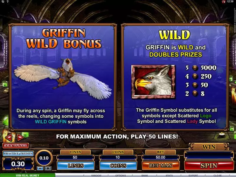 Play Great Griffin Slot Bonus 1