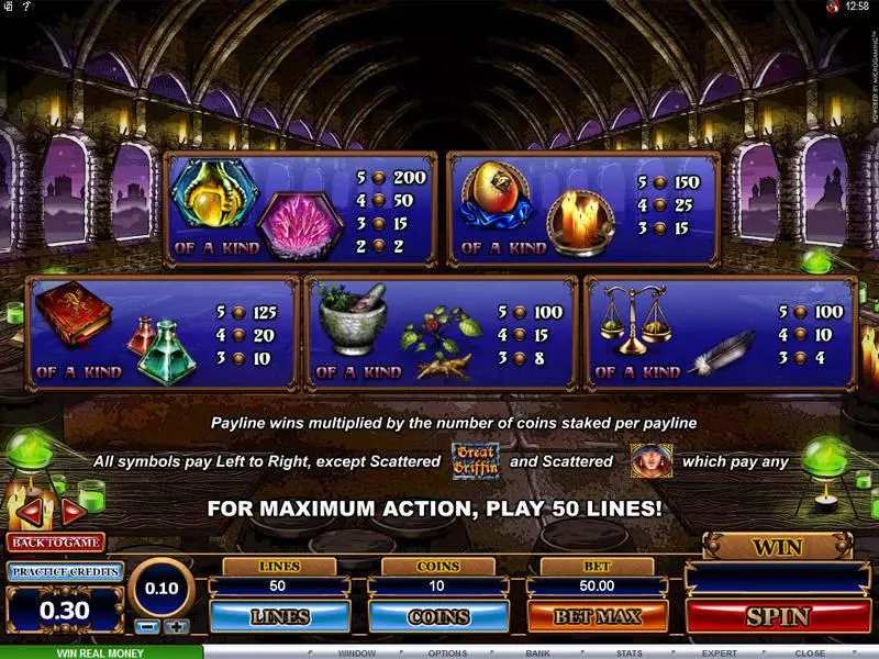 Play Great Griffin Slot Info and Rules