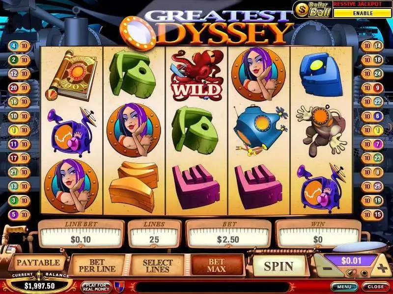 Play Greatest Odyssey Slot Main Screen Reels