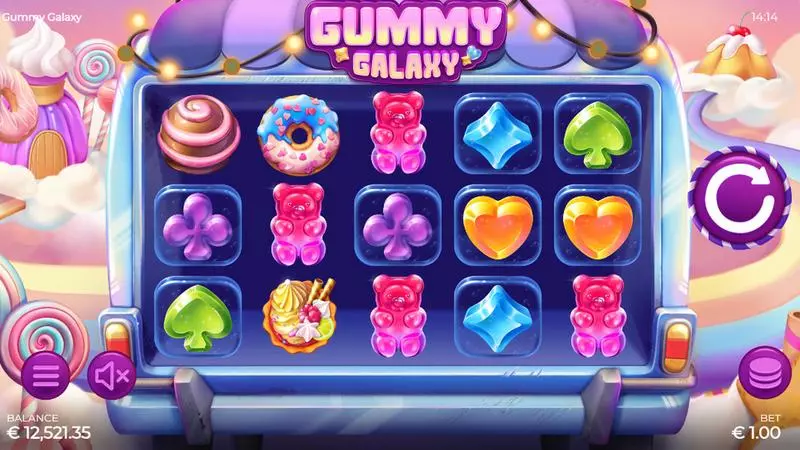 Play Gummy Galaxy Slot Main Screen Reels