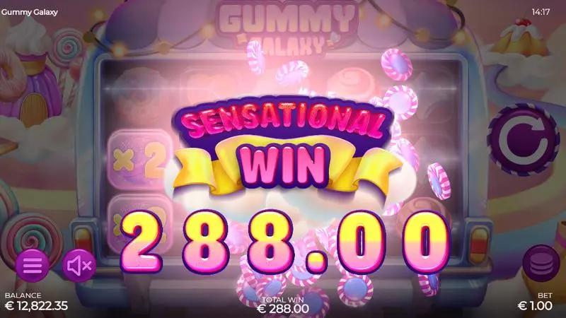 Play Gummy Galaxy Slot Winning Screenshot