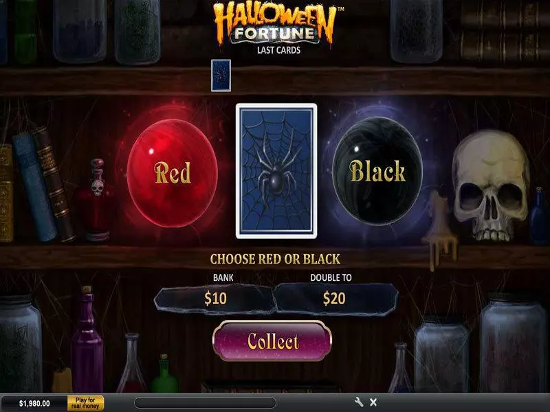 Play Halloween Fortune Slot Gamble Screen