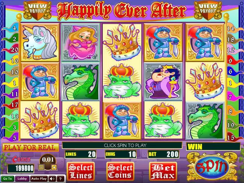 Play Happily Ever After Slot Main Screen Reels