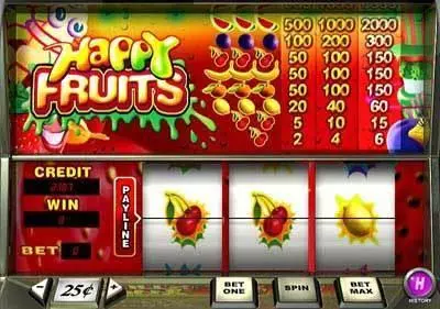 Play Happy Fruits Slot Main Screen Reels