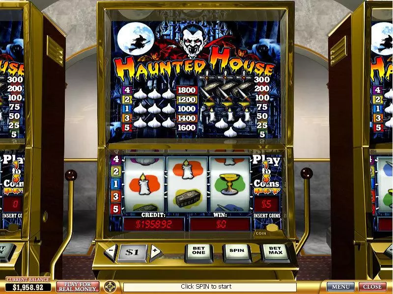 Play Haunted House Slot Main Screen Reels