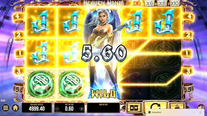 Play Heaven Mania Slot Winning Screenshot