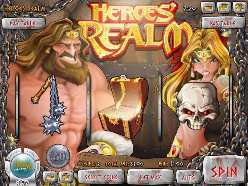 Play Heroes' Realm Slot Main Screen Reels