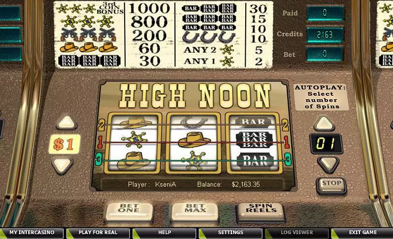 Play High Noon Slot Main Screen Reels
