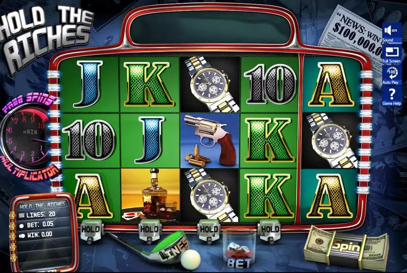 Play Hold The Riches Slot Main Screen Reels