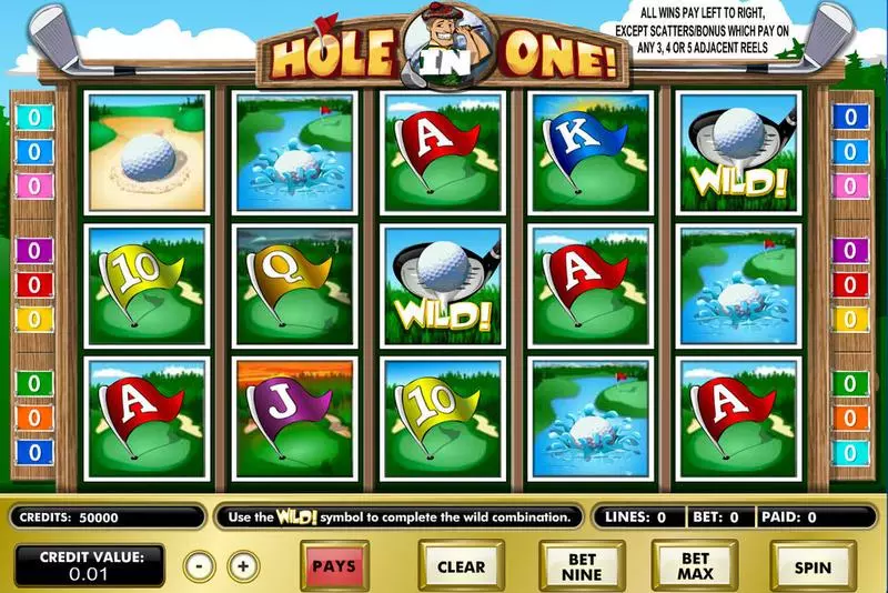 Play Hole In One! Slot Main Screen Reels