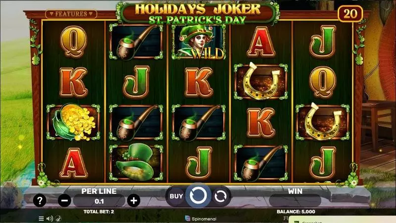 Play Holidays Joker – St. Patrick’s Day Slot Main Screen Reels