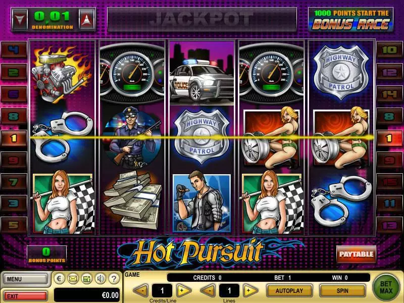 Play Hot Pursuit Slot Main Screen Reels