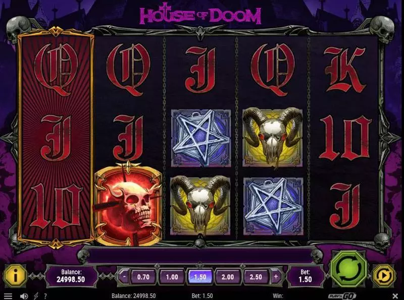 Play House of Doom Slot Main Screen Reels