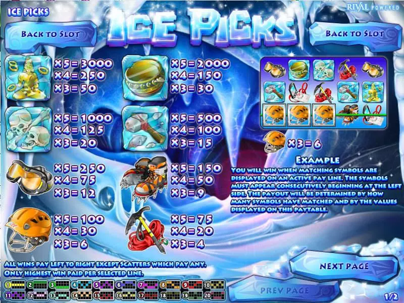 Play Ice Picks Slot Info and Rules