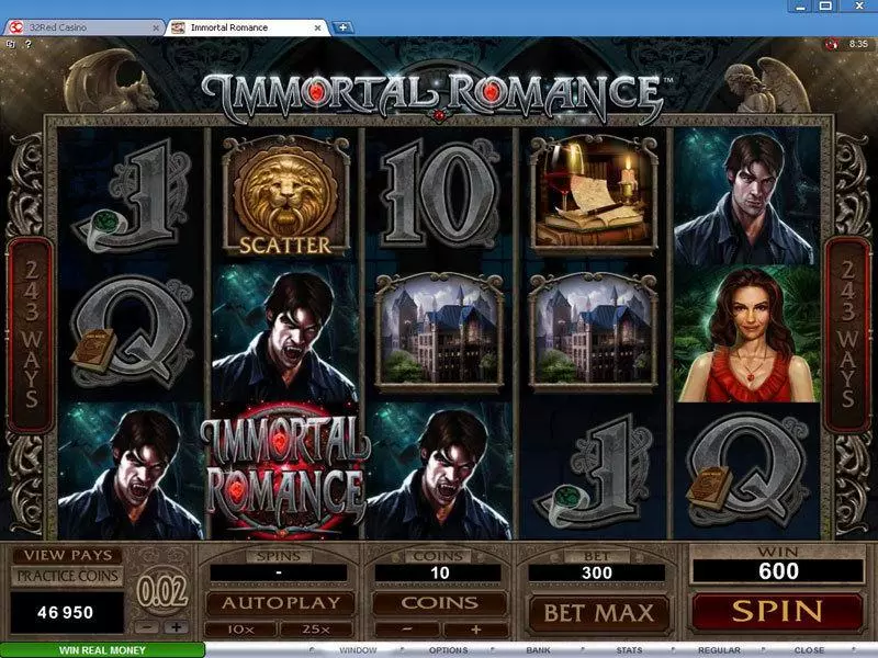 Play Immortal Romance Slot Main Screen Reels