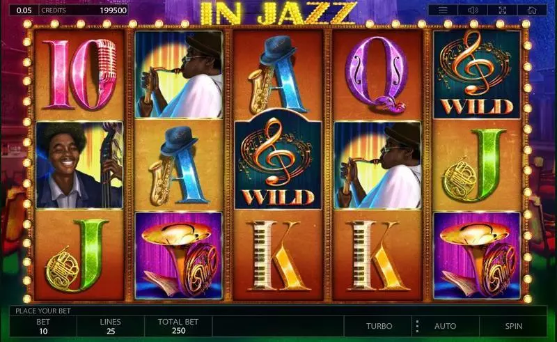 Play In Jazz Slot Main Screen Reels
