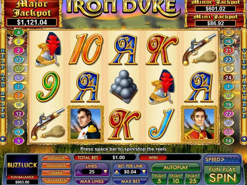 Play Iron Duke Slot Main Screen Reels