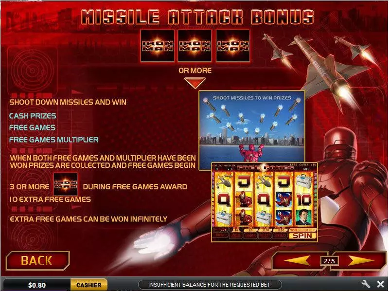 Play Iron Man Slot Bonus 1