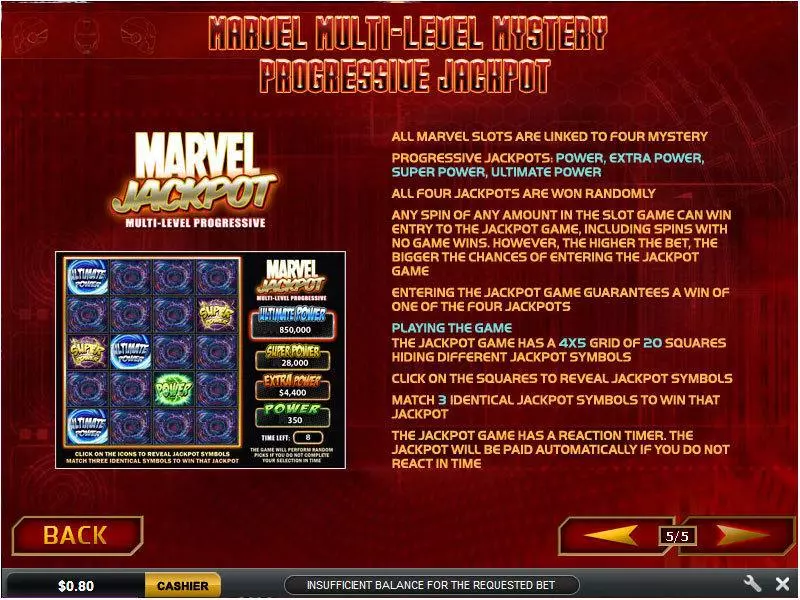Play Iron Man Slot Bonus 4