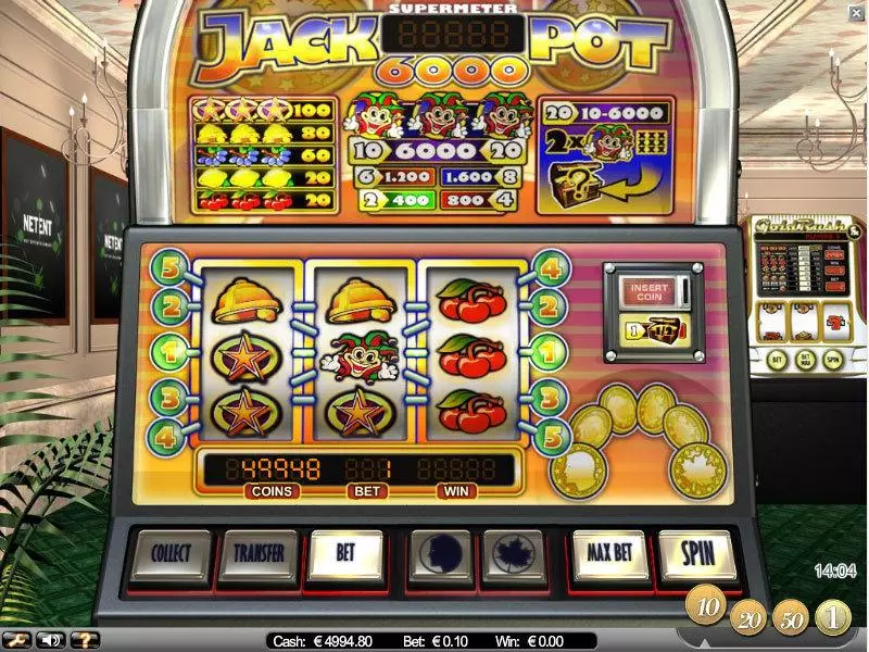 Play Jackpot 6000 Slot Main Screen Reels
