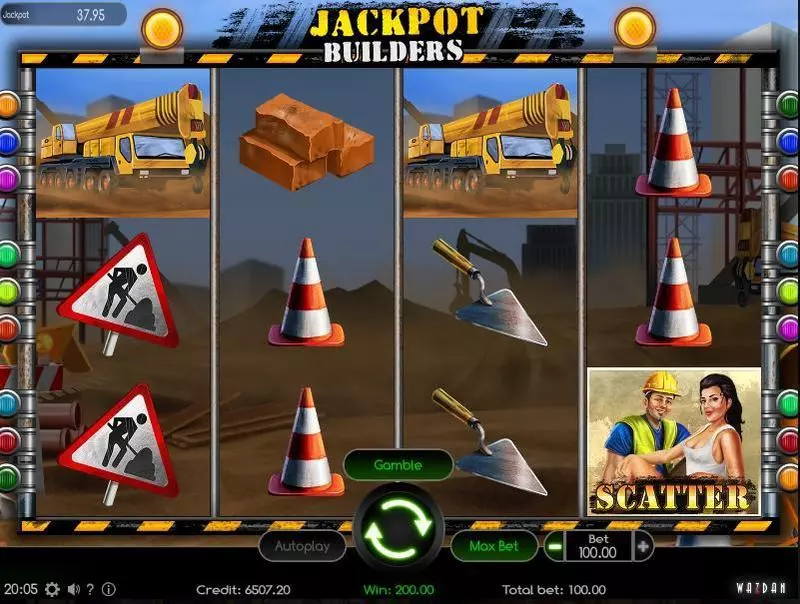 Play Jackpot Builders Slot Main Screen Reels