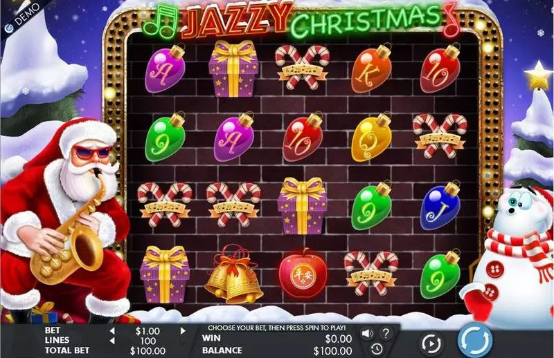 Play Jazzy Christmas Slot Main Screen Reels