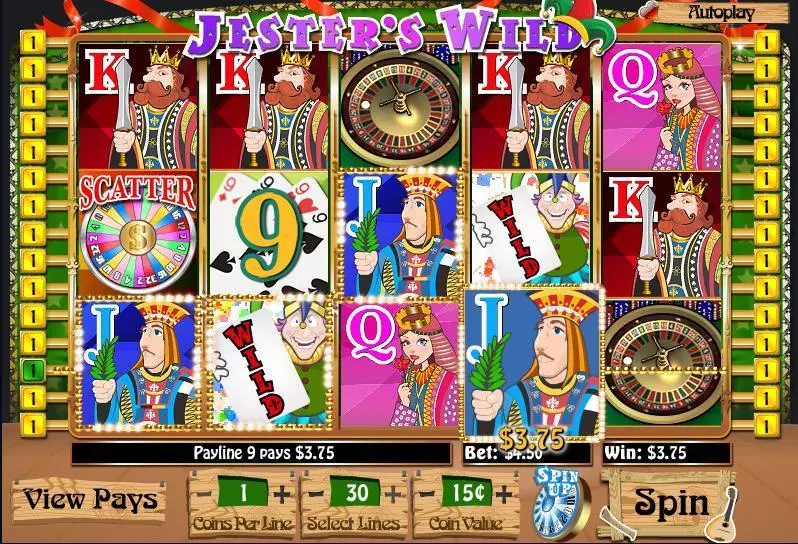 Play Jester's Wild Slot Main Screen Reels