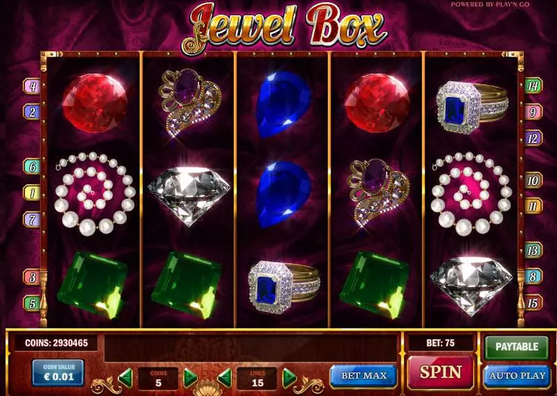 Play Jewel Box Slot Main Screen Reels